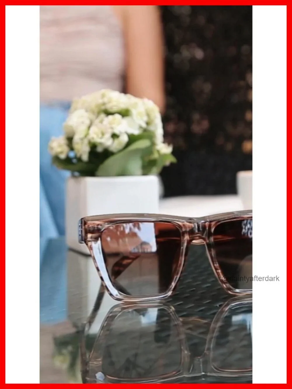 Fashion Oversized Square Cat Eye Polarized Sunglasses for Women